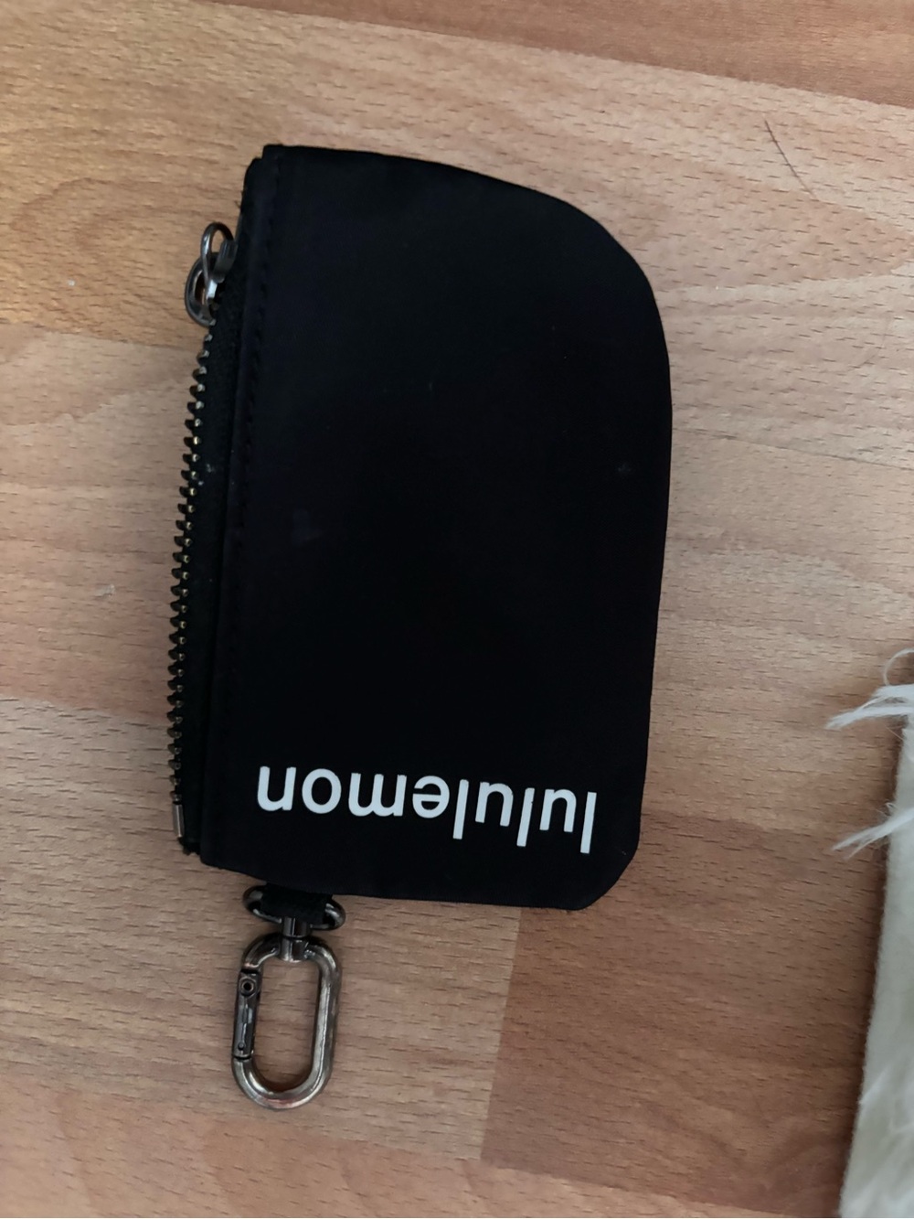 lululemon Black Zipper Key Pouch